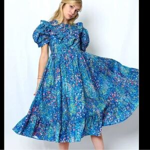 Batsheva May Dress in Blue Monet Size 8